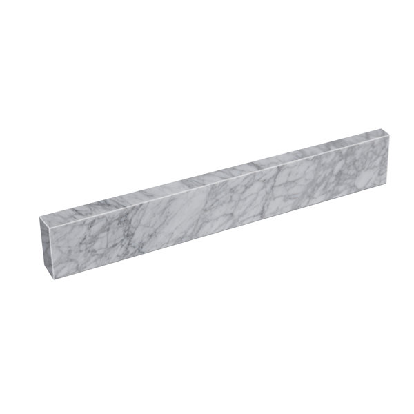 SOUEEUM 21" x 4" Carrara Marble Side Splash & Reviews Wayfair